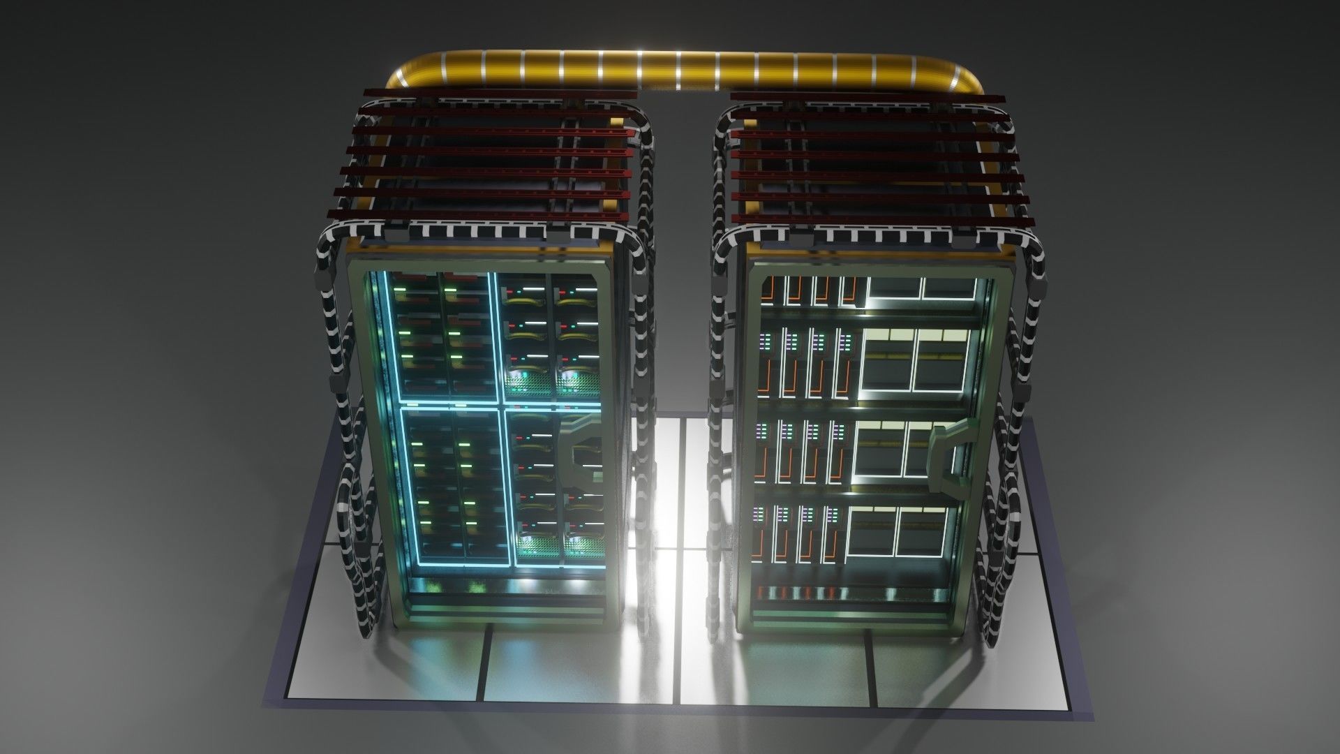 Server cases 3D Model Collection_32