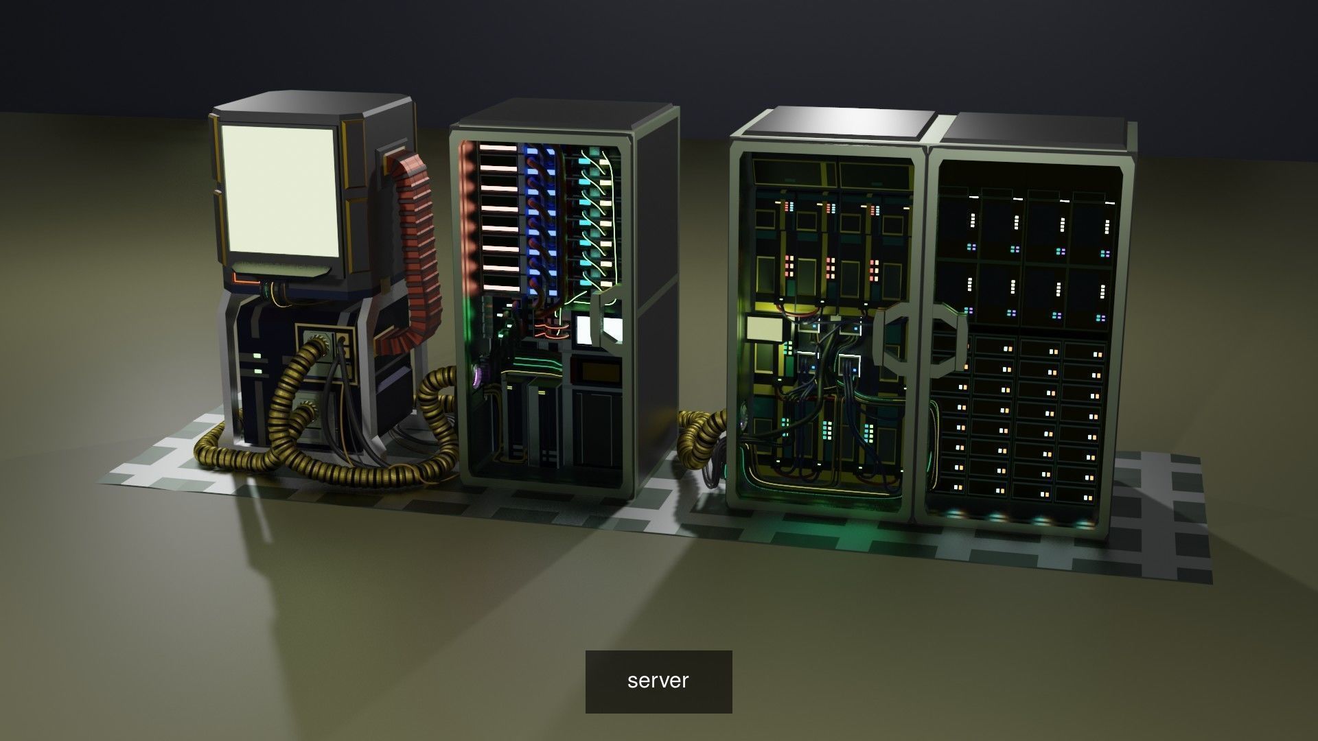Server cases 3D Model Collection_4