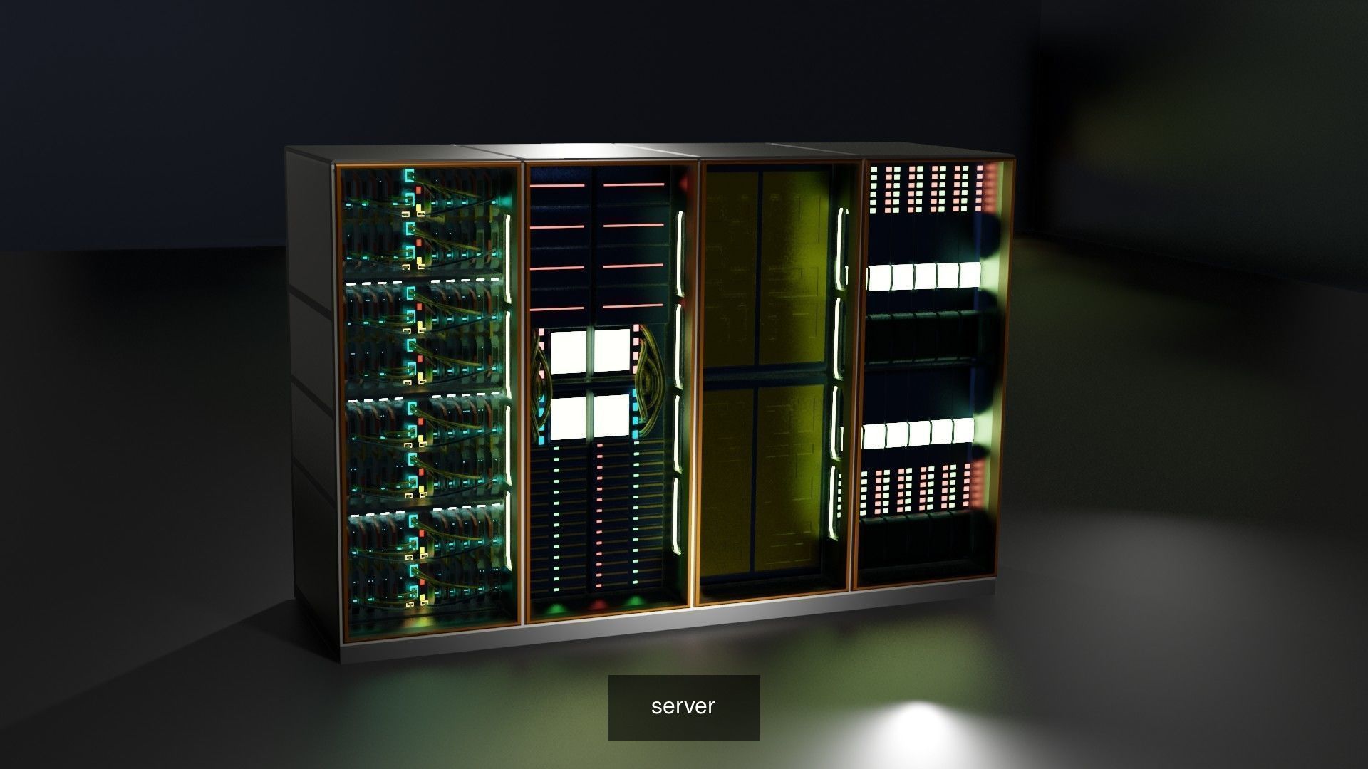 Server cases 3D Model Collection_3