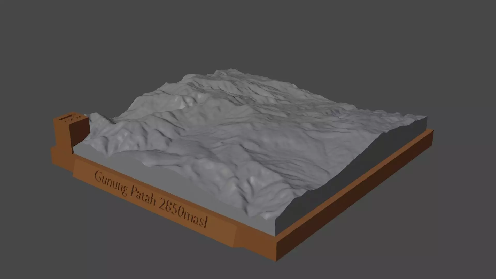 Gunung Patah 3D print model_0