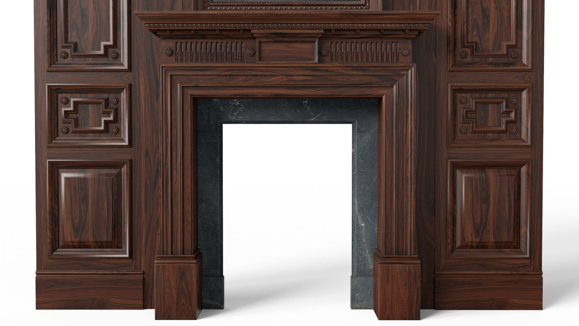 Fireplace 01 07 3D model_1