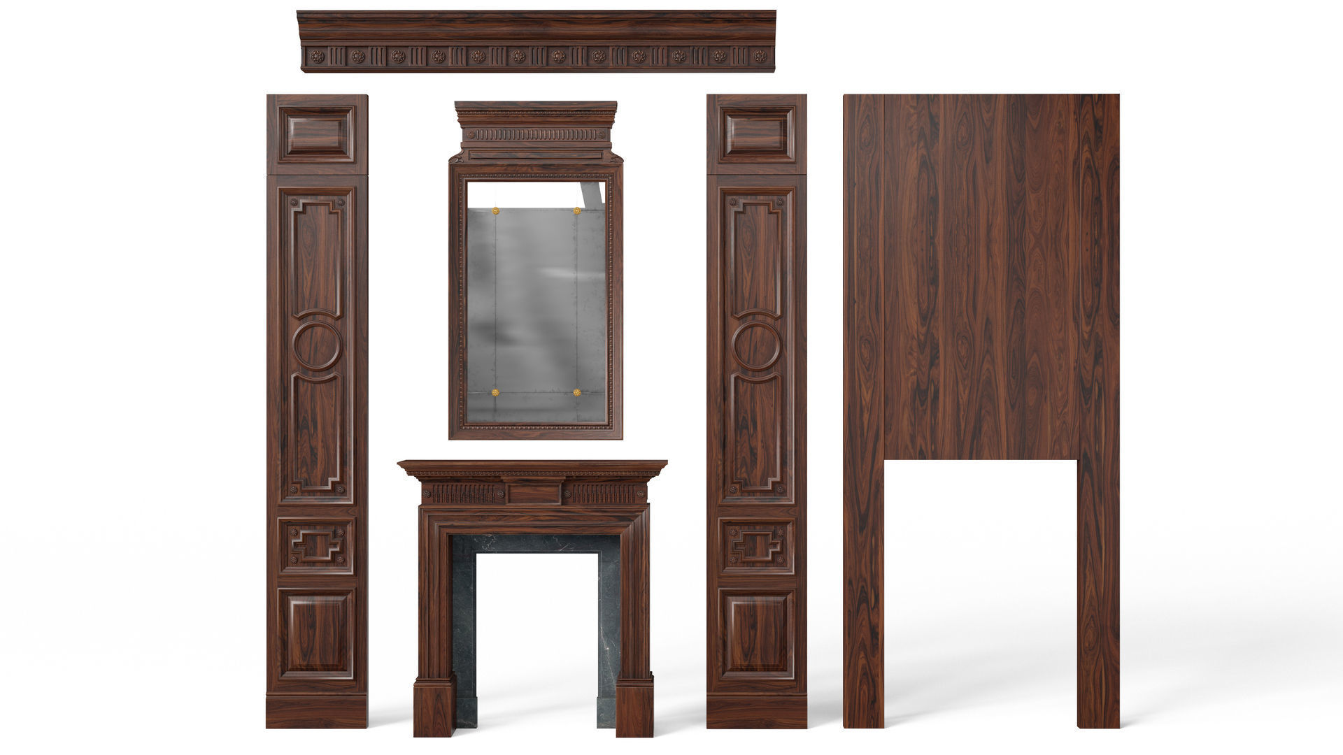 Fireplace 01 07 3D model_12