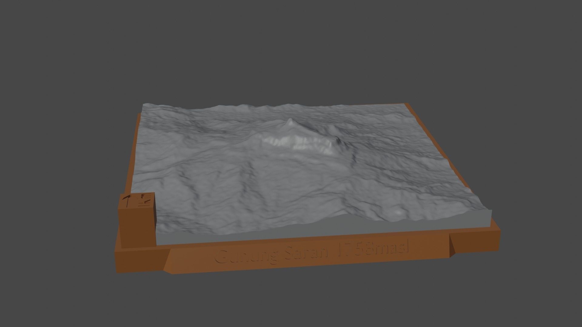 Gunung Saran 3D print model_5