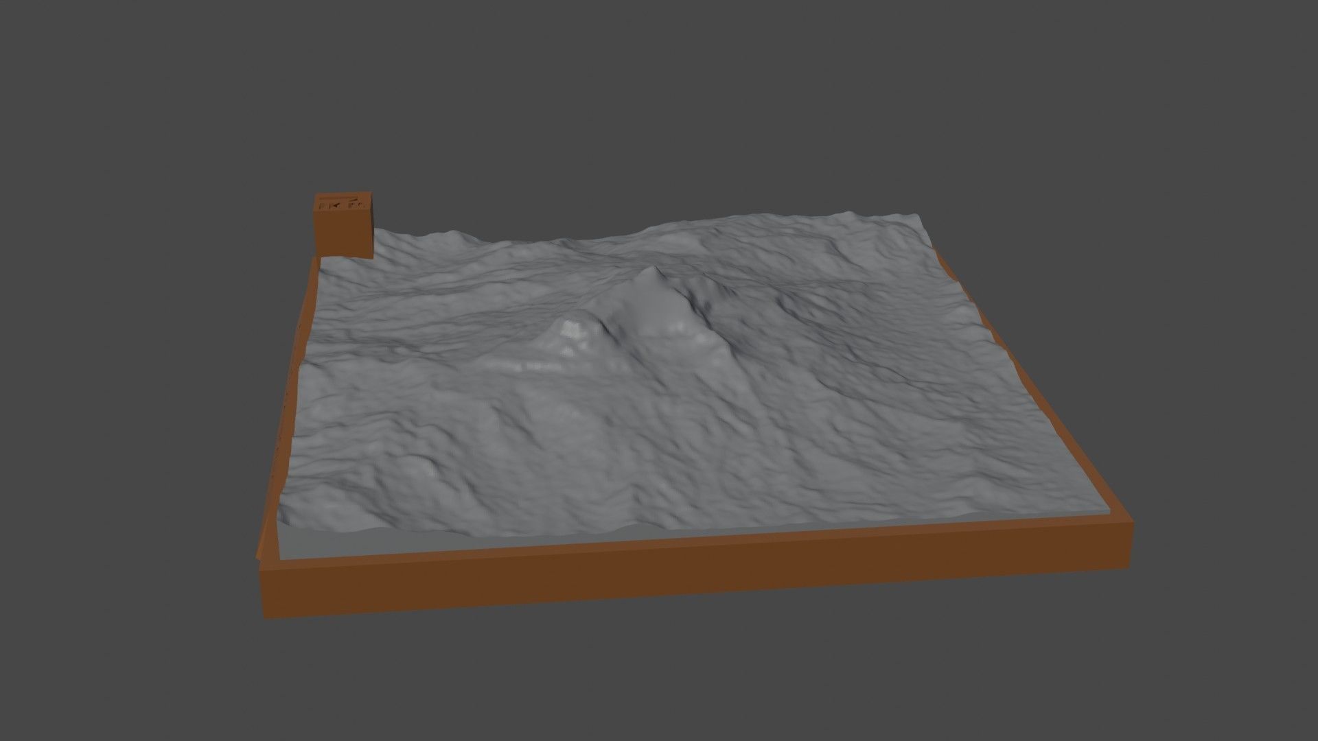 Gunung Saran 3D print model_1