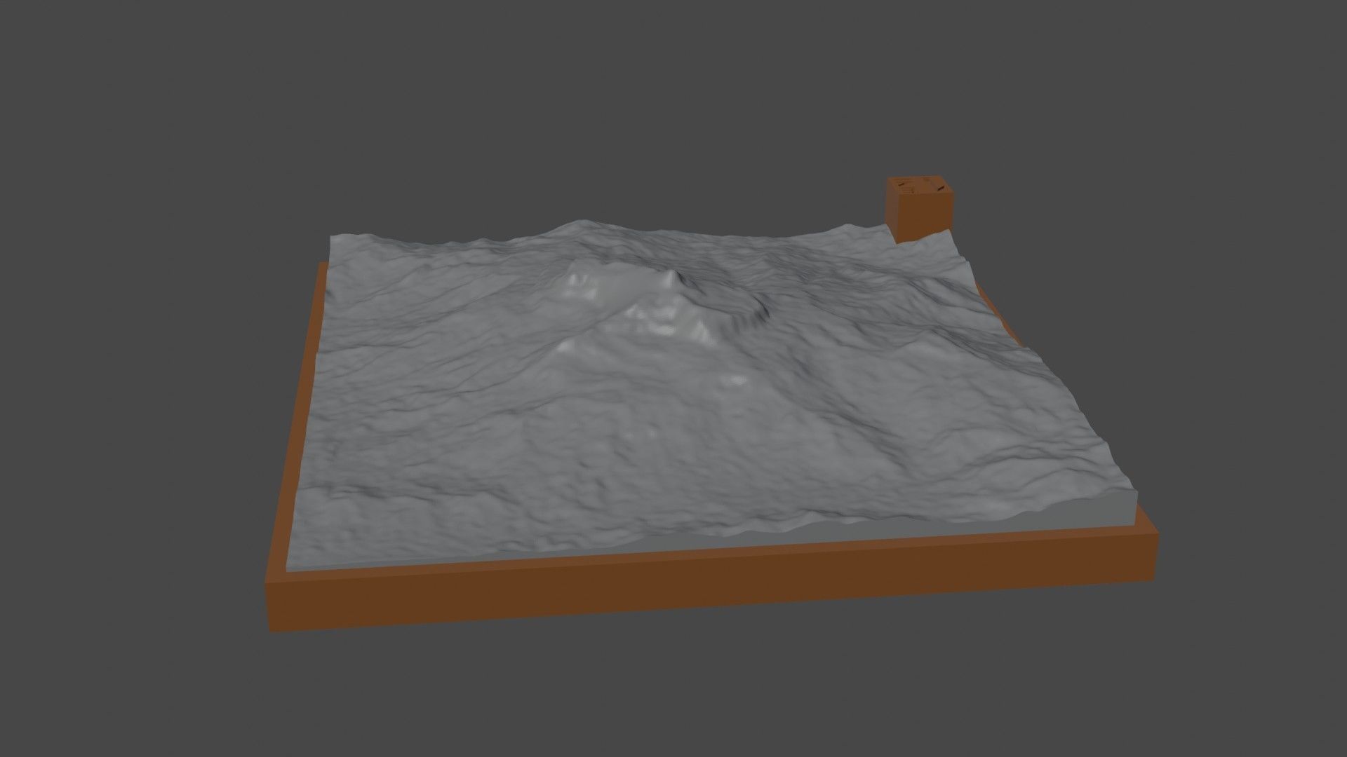 Gunung Saran 3D print model_2