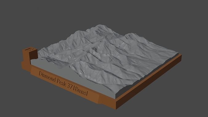 Diamond Peak 3D print model