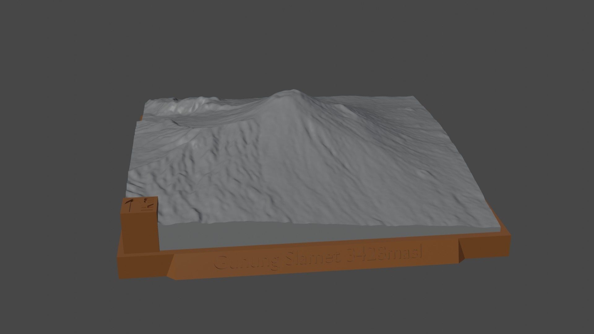 Gunung Slamet 3D print model_5