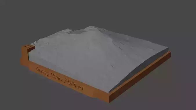 Gunung Slamet 3D print model