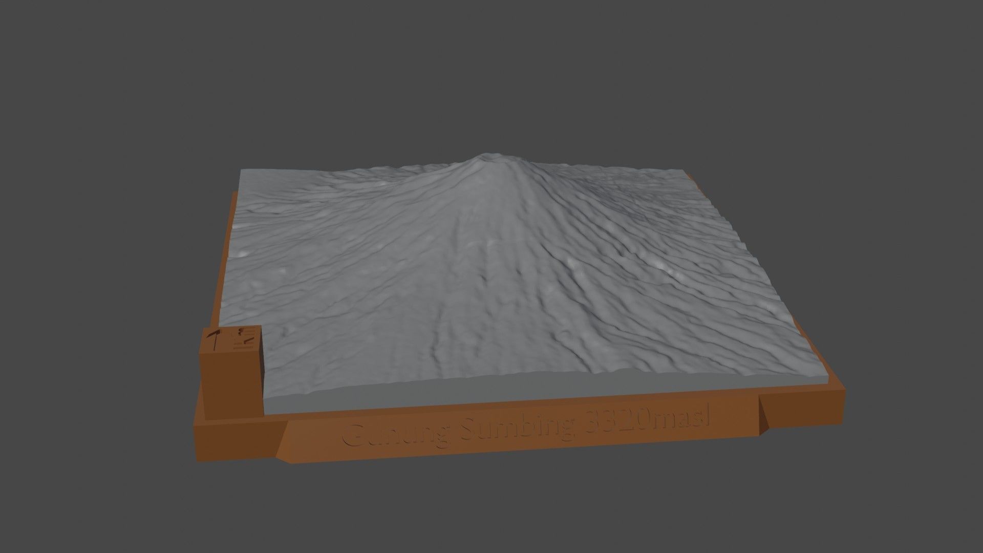 Gunung Sumbing 3D print model_5
