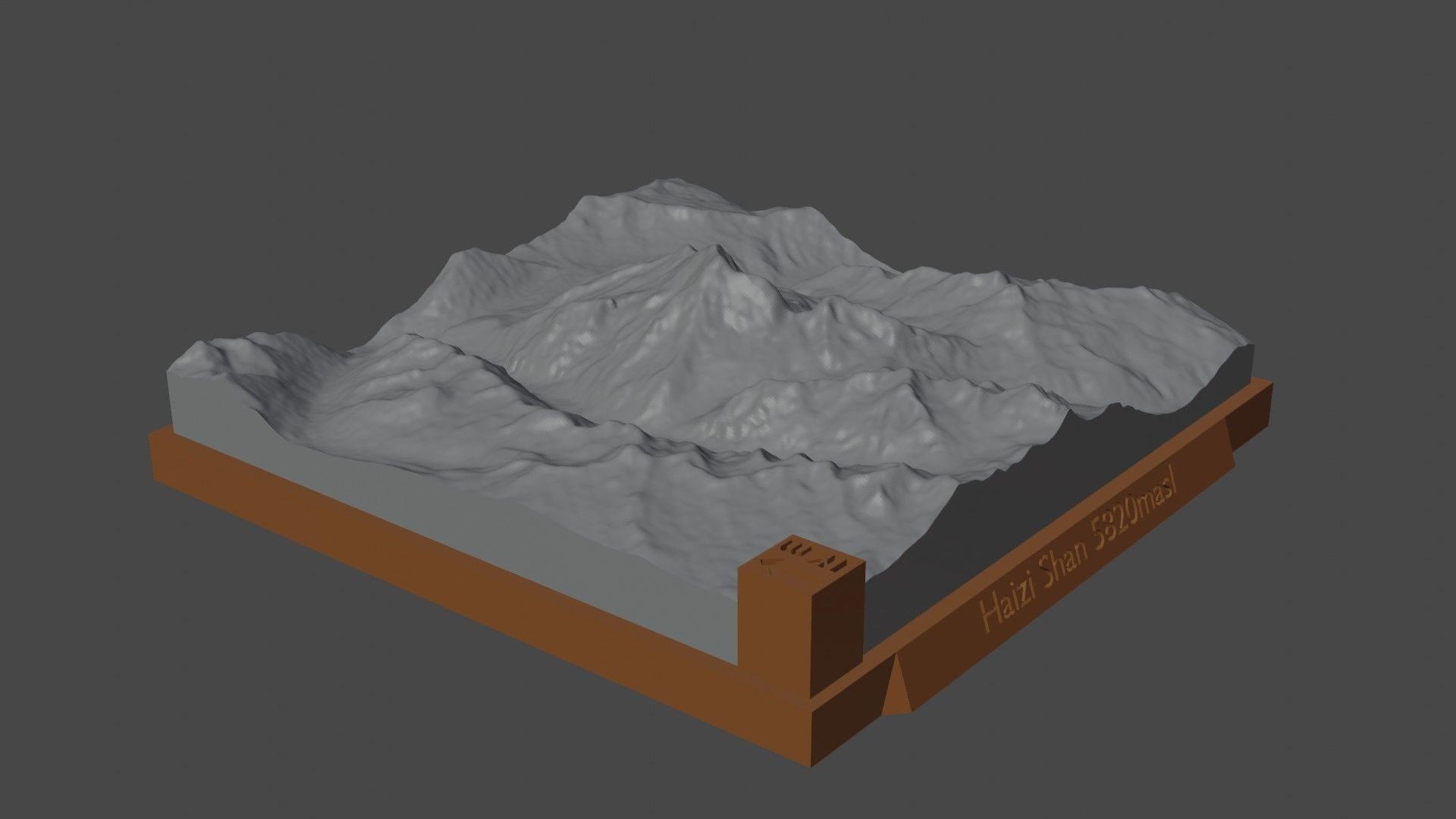 Haizi Shan 3D print model_3