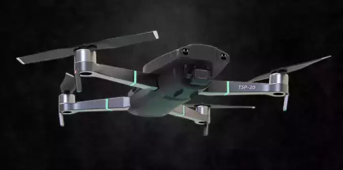 Drone 3d model - mavic 2