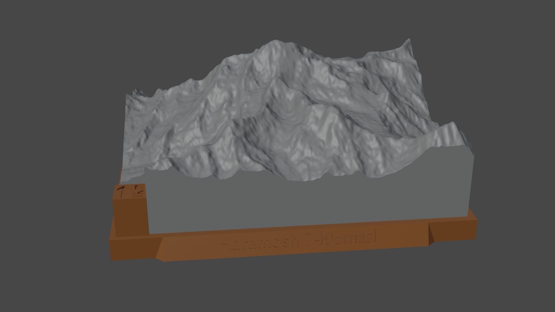 Haramosh mountain 3D print model_5