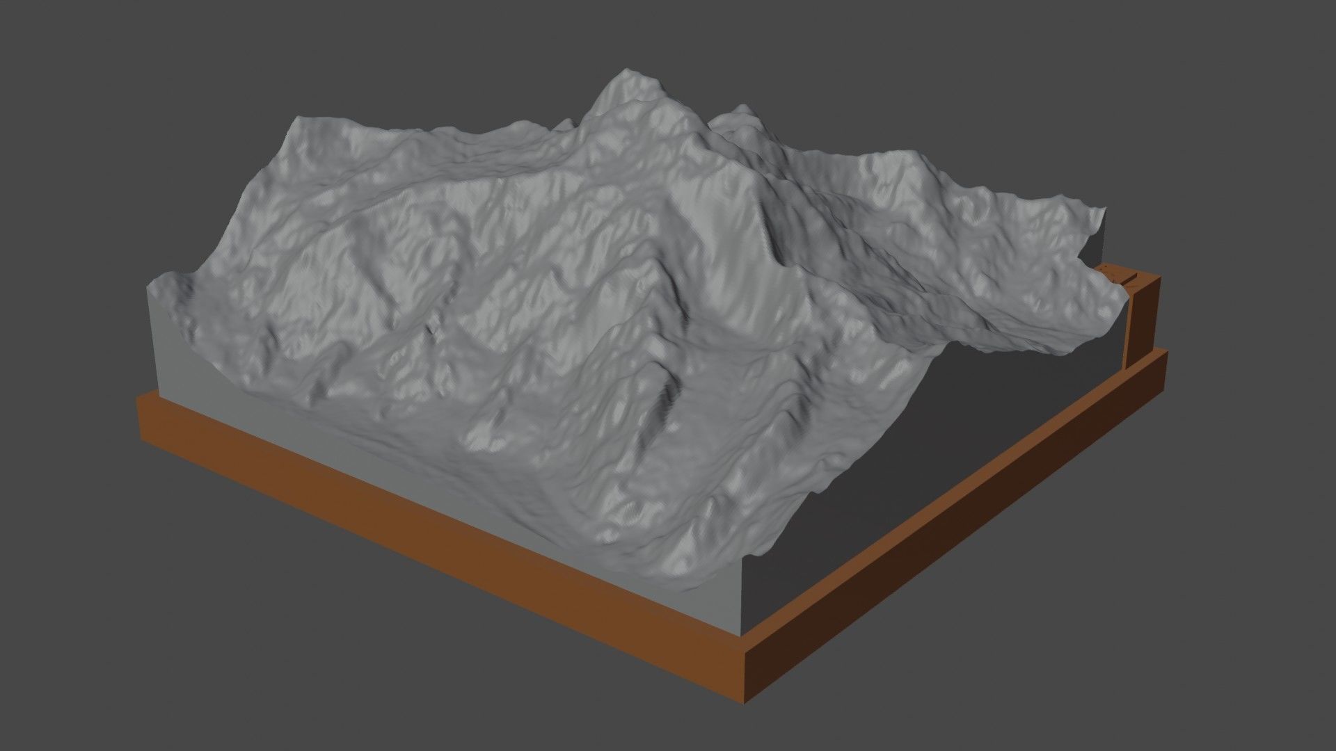 Haramosh mountain 3D print model_7