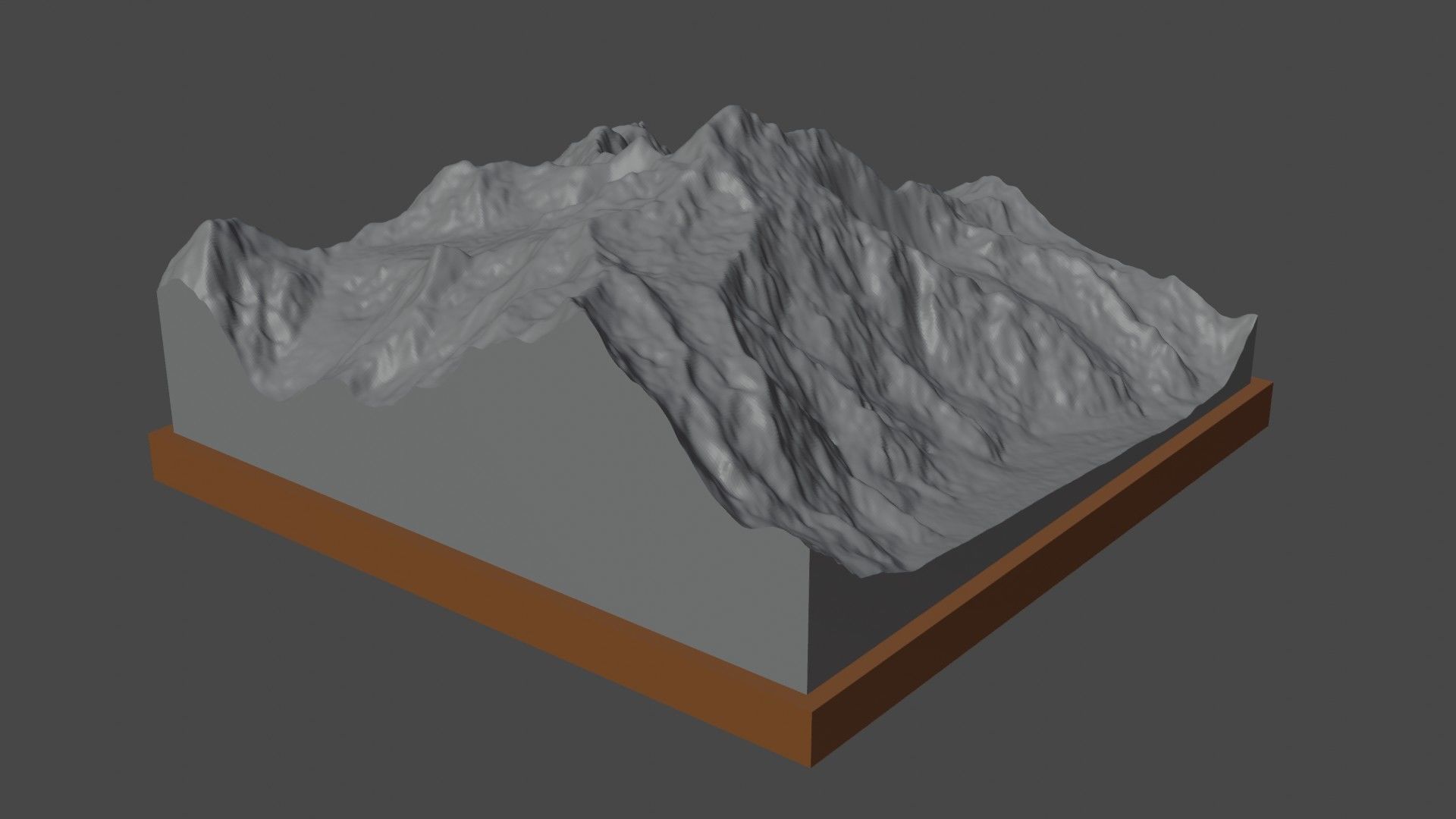 Haramosh mountain 3D print model_4