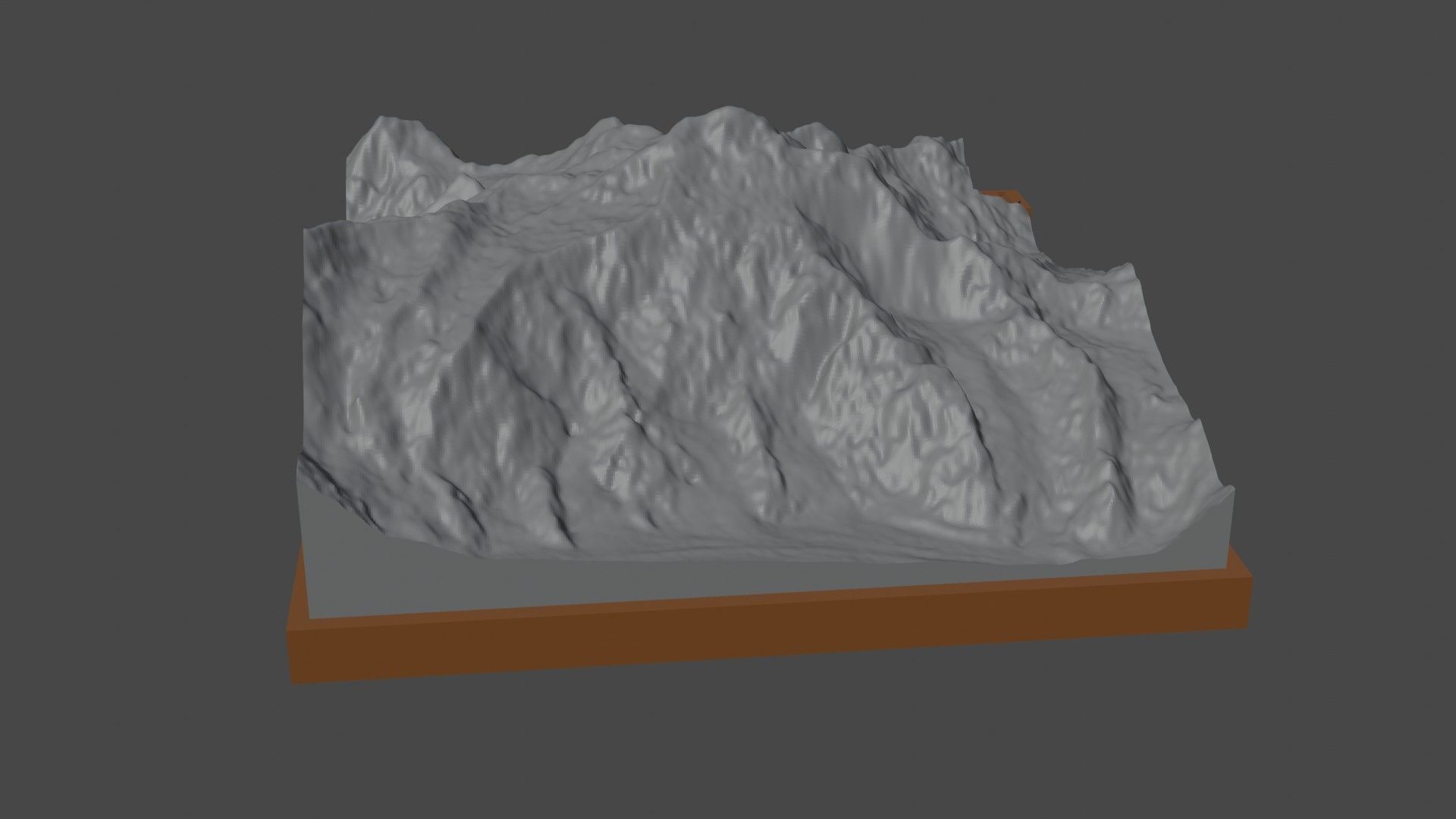 Haramosh mountain 3D print model_2