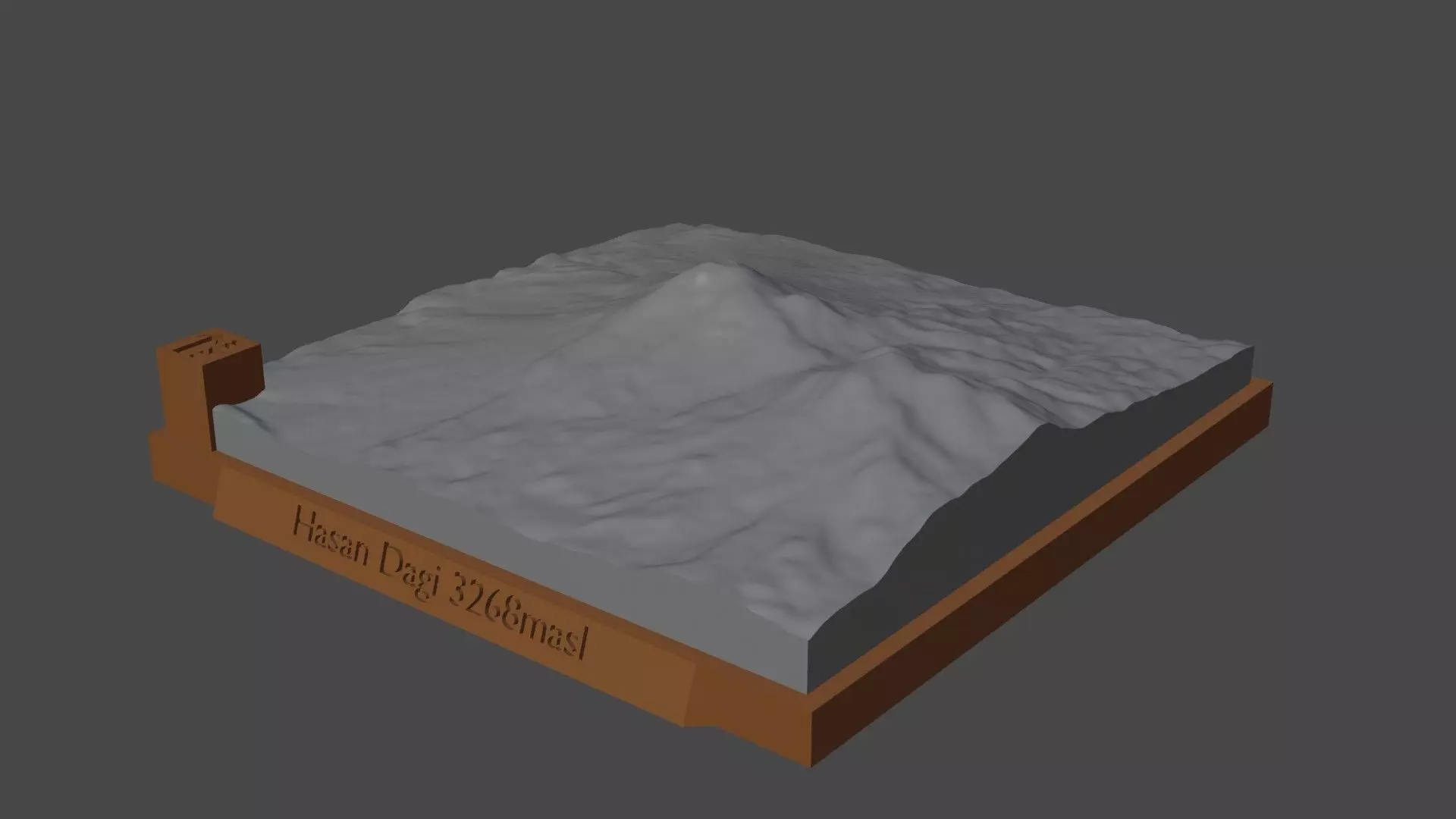 Hasan Dagi 3D print model_0