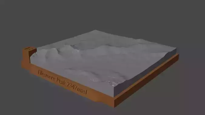 Ellesmere Peak 3D print model