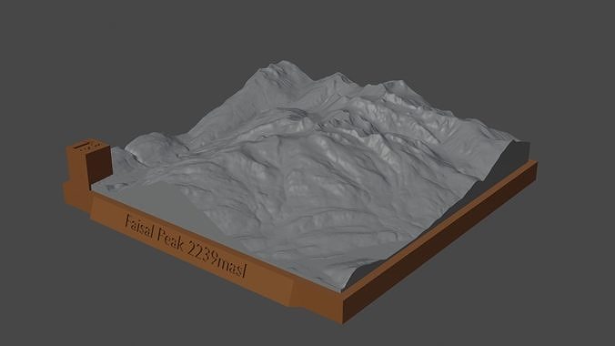 Faisal Peak 3D print model