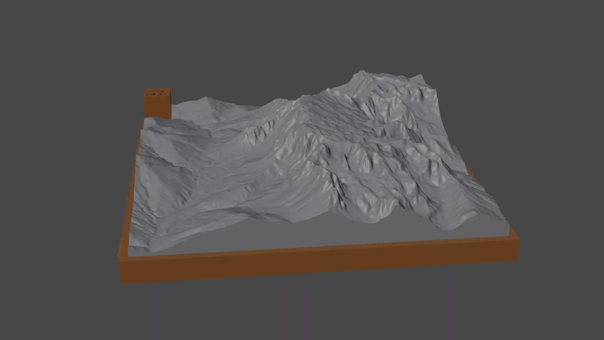 Hochkonig mountain 3D print model