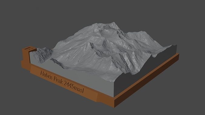 Hubris Peak 3D print model