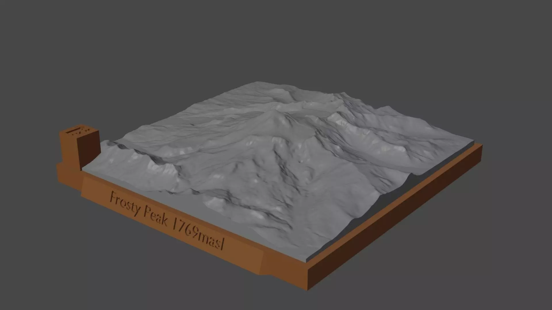 Frosty Peak 3D print model