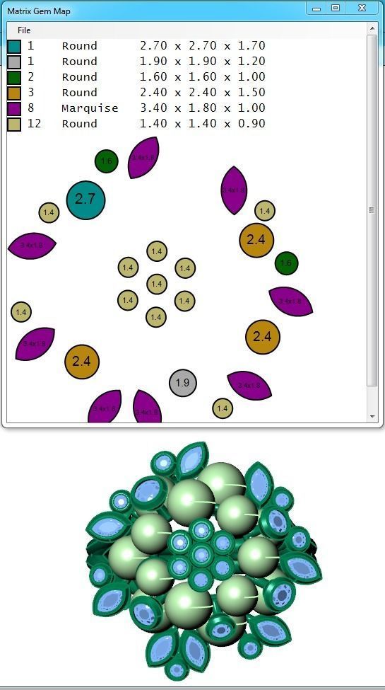 Ring261 ring with pearls and diamonds 3D print model_6