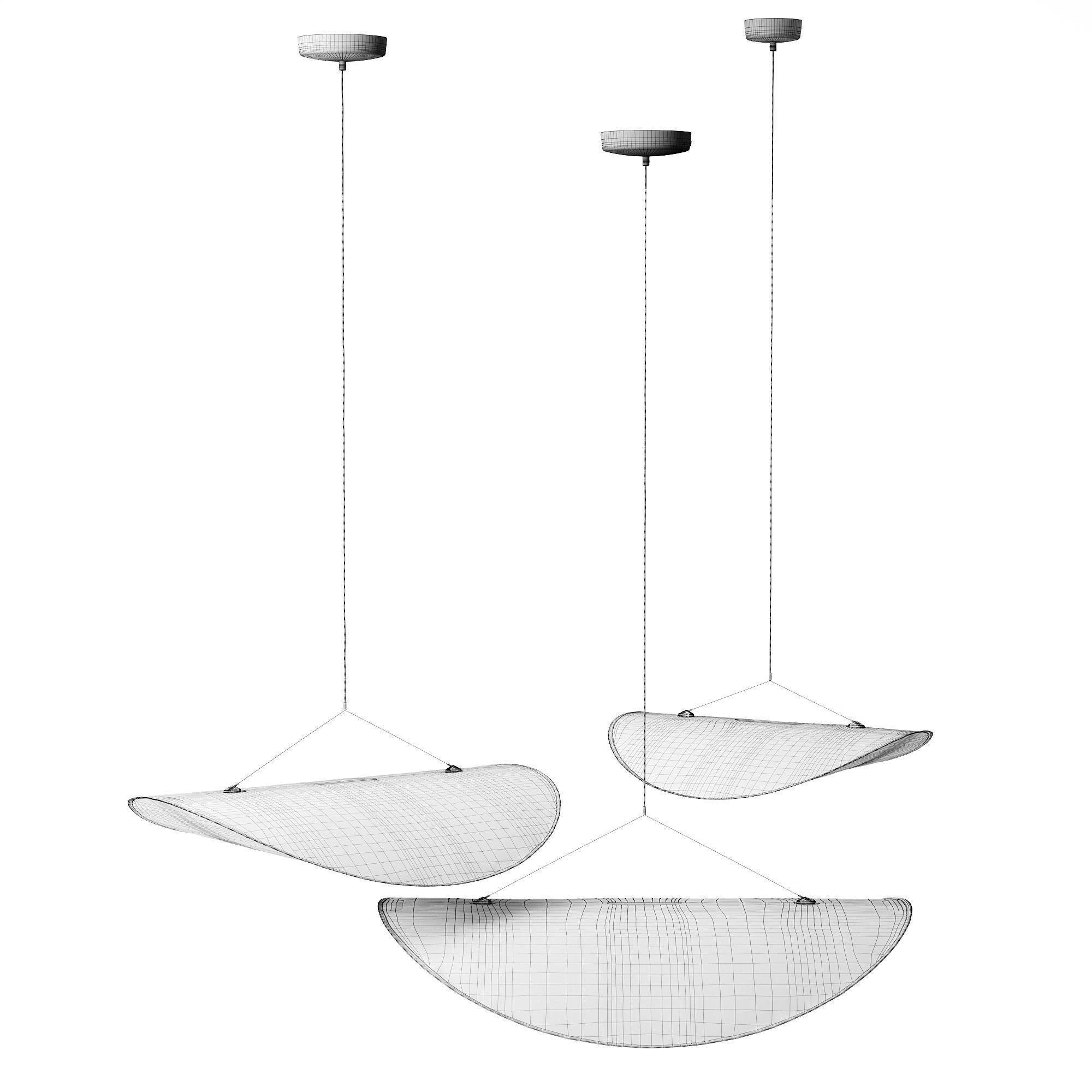 Tense Pendant Lamp 3D model_9