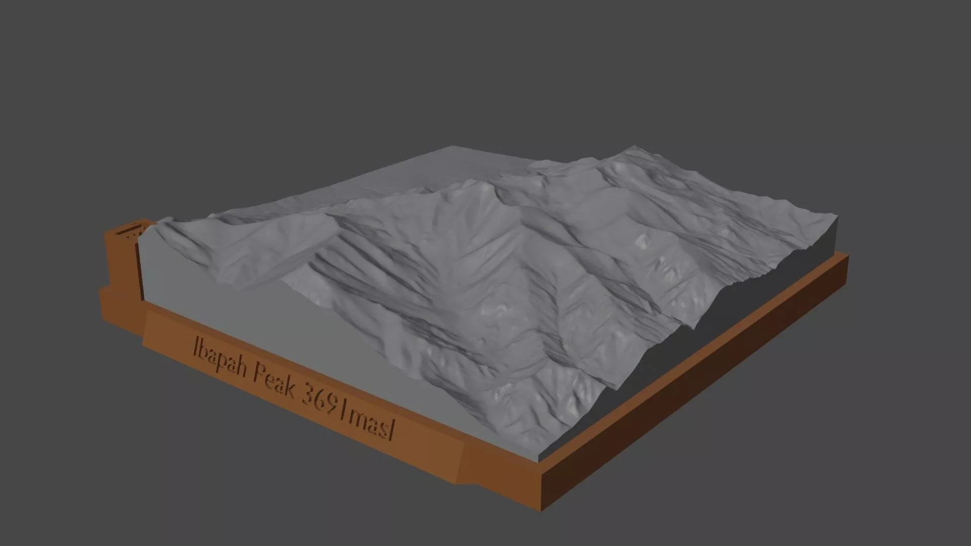 Ibapah Peak 3D print model