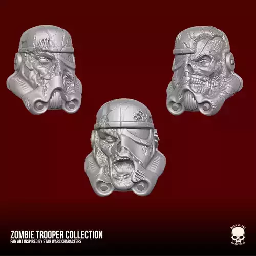 Zombie Troopers Collection fan art head for action figures