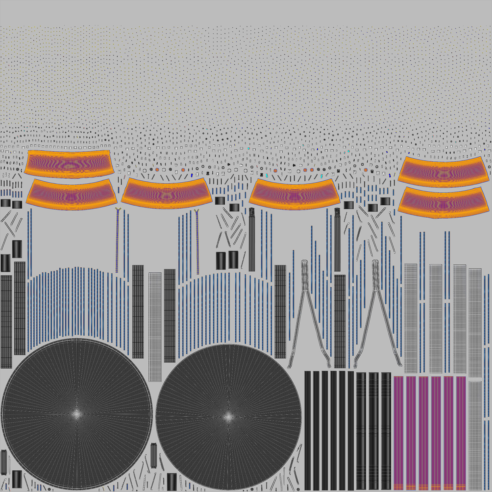 Trampolines 3D Model VR Low-poly 3D model_10