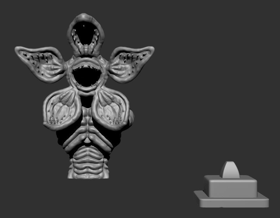 Stranger Thingd - Demogorgon Bust 3D print model_3