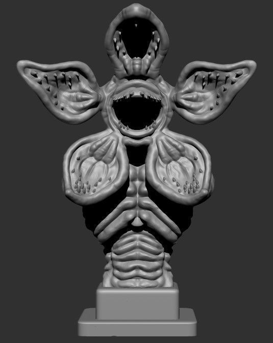 Stranger Thingd - Demogorgon Bust 3D print model_1