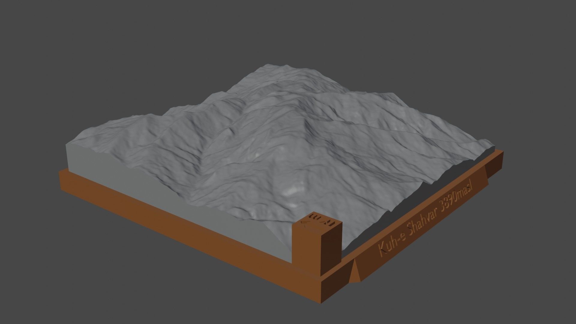 Kuh-e Shahvar 3D print model_3