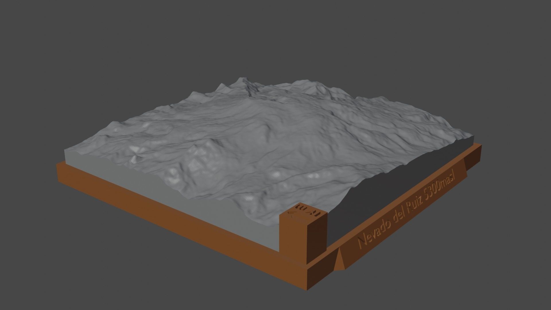 Nevado del Ruiz 3D print model_3