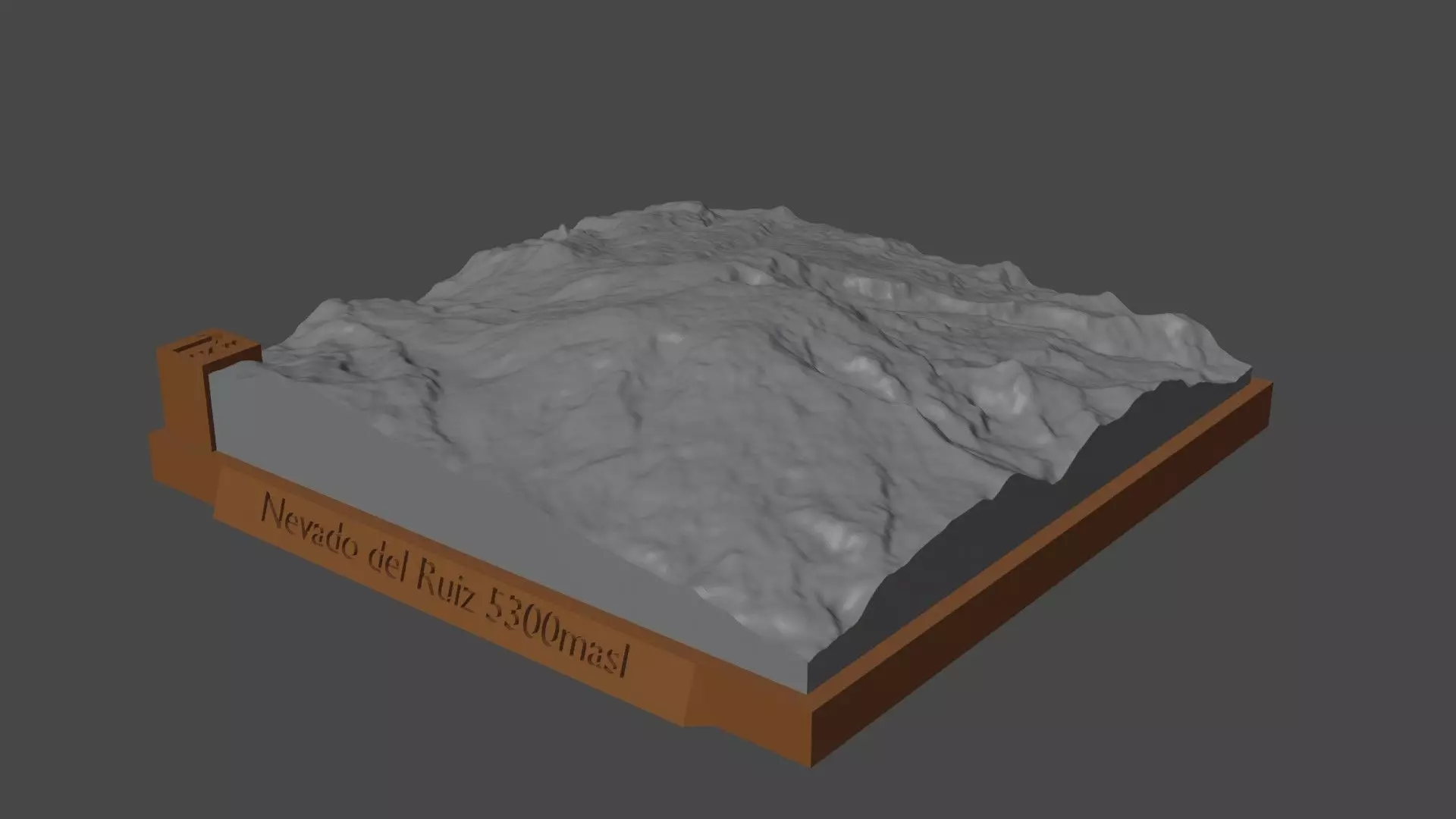 Nevado del Ruiz 3D print model_0