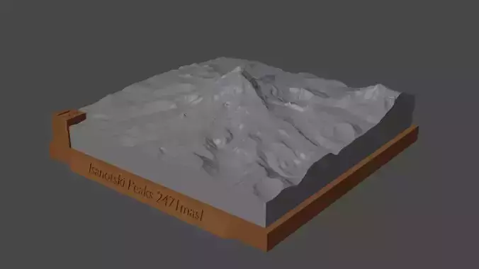 Isanotski Peaks 3D print model