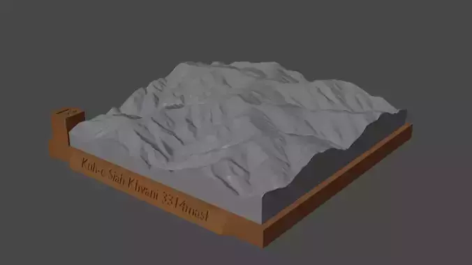 Kuh-e Siah Khvani 3D print model