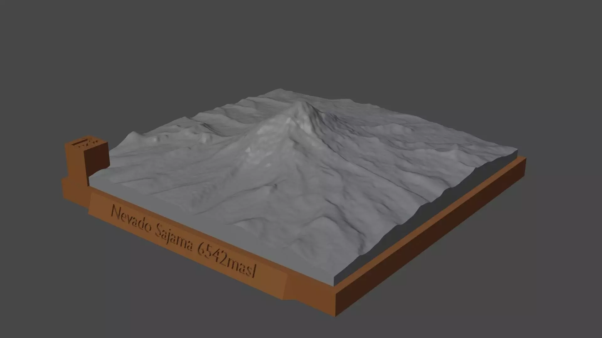 Nevado Sajama 3D print model_0
