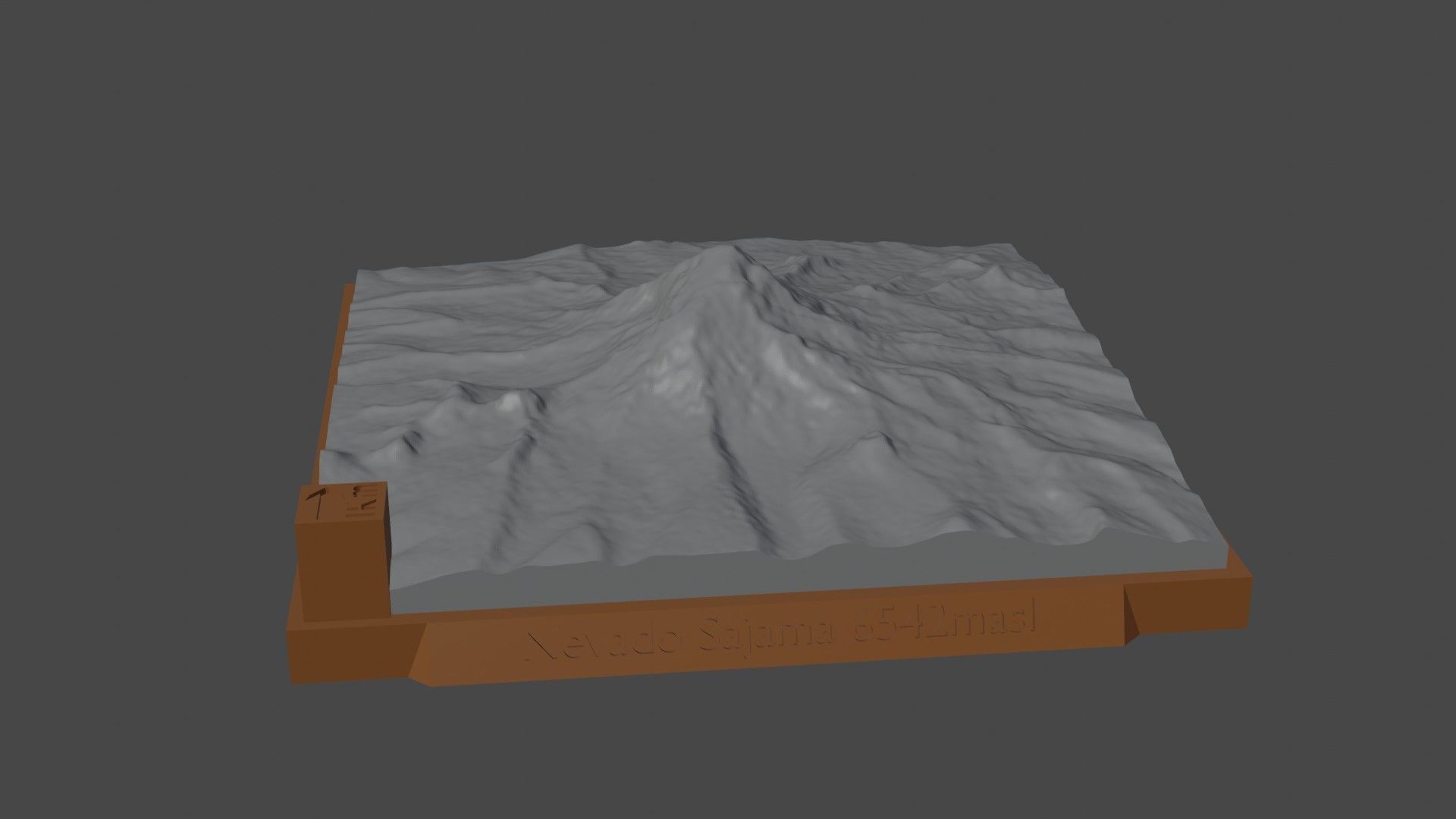 Nevado Sajama 3D print model_5