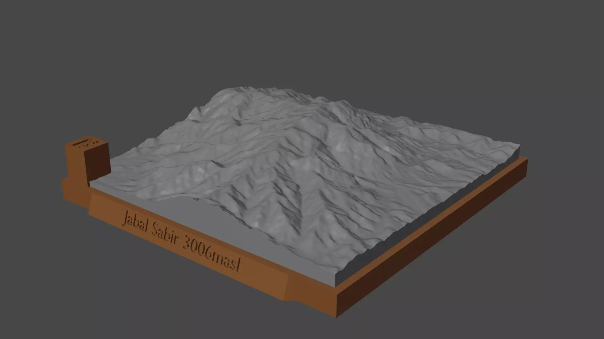 Jabal Sabir 3D print model_0