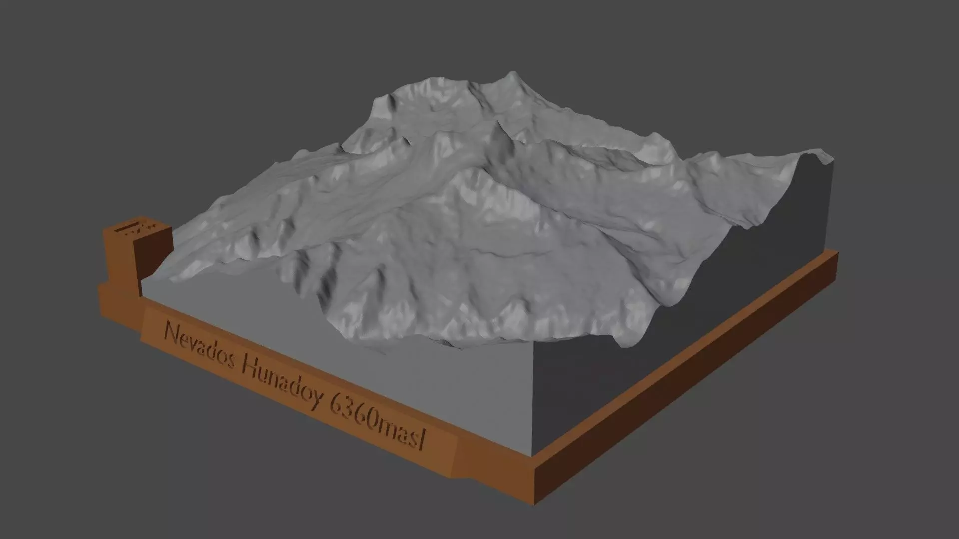 Nevados Hunadoy 3D print model