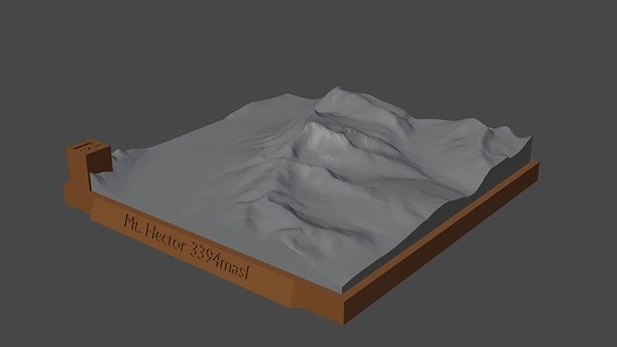 Mount Hector 3D print model