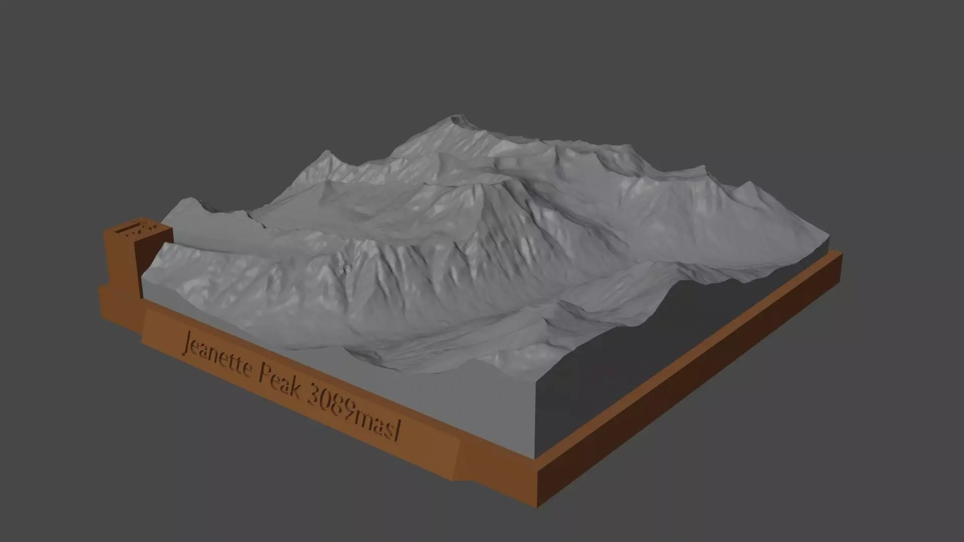 Jeanette Peak 3D print model_0