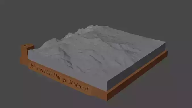 Jebel an Nabi Shuayb 3D print model