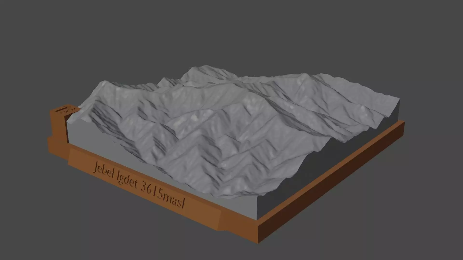 Jebel Igdet 3D print model_0