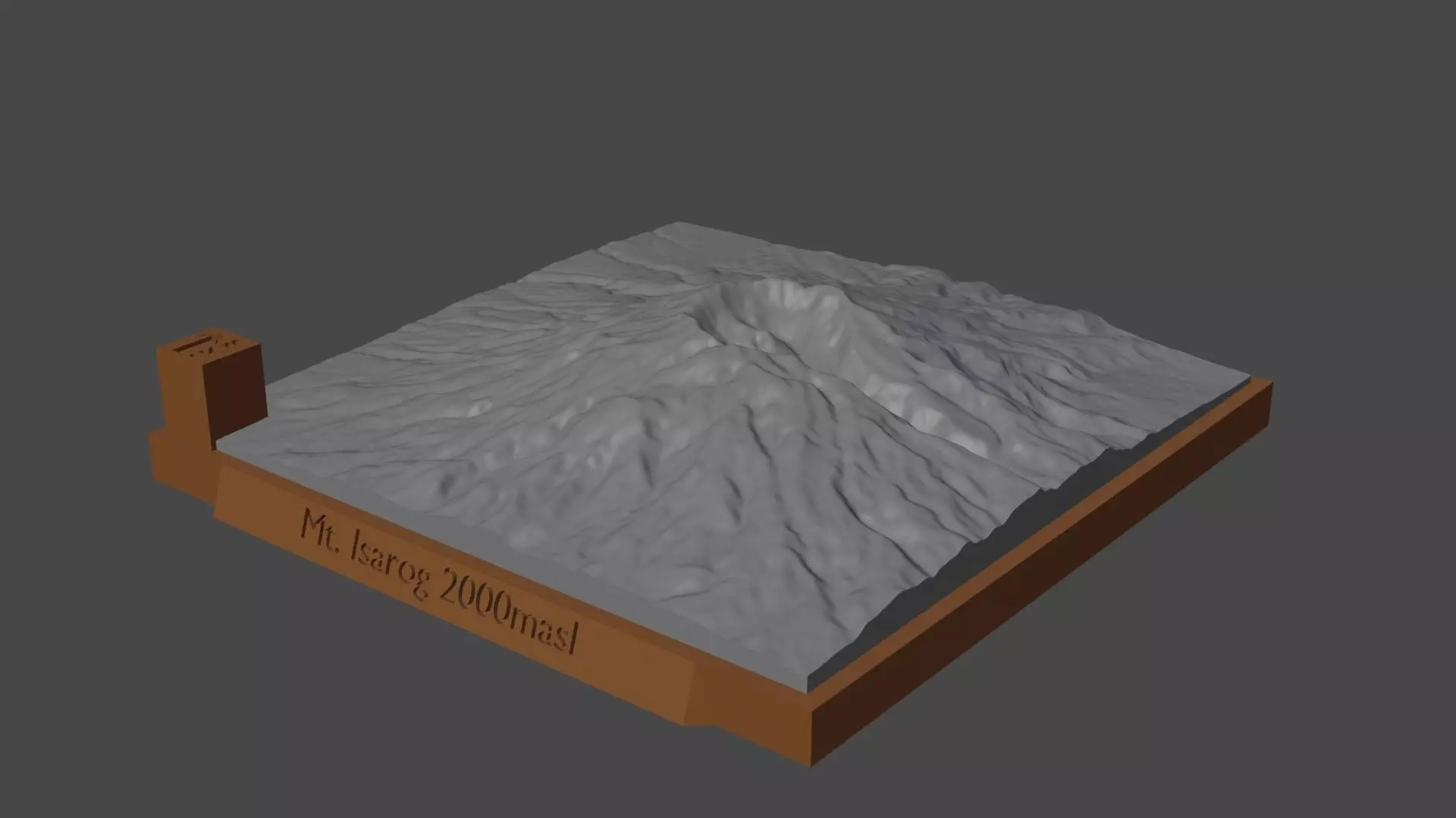 Mount Isarog 3D print model_0