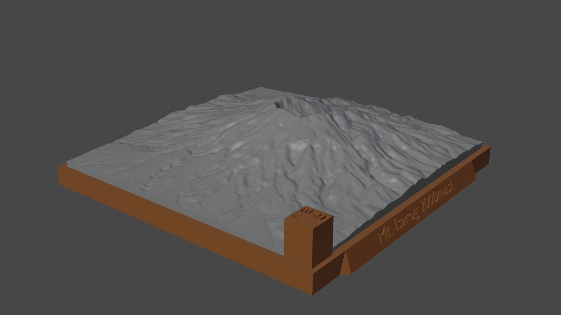 Mount Isarog 3D print model_3