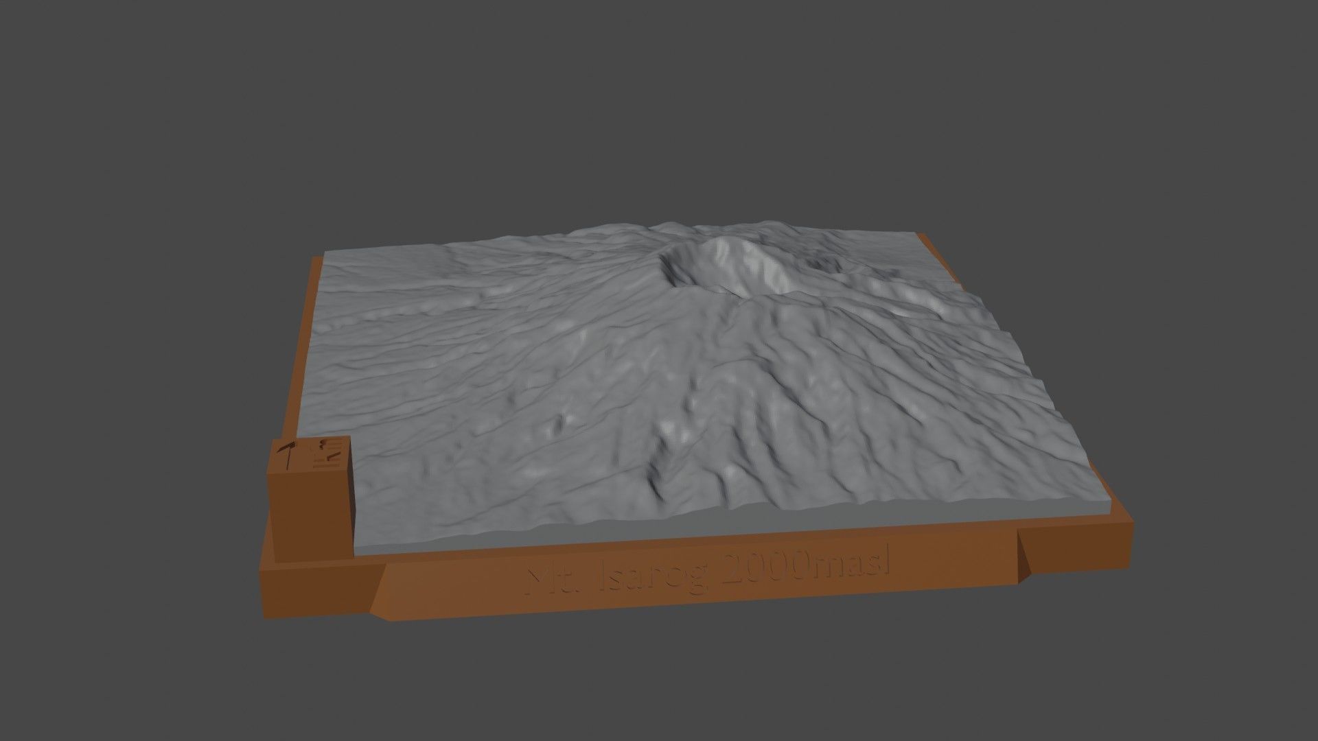 Mount Isarog 3D print model_5