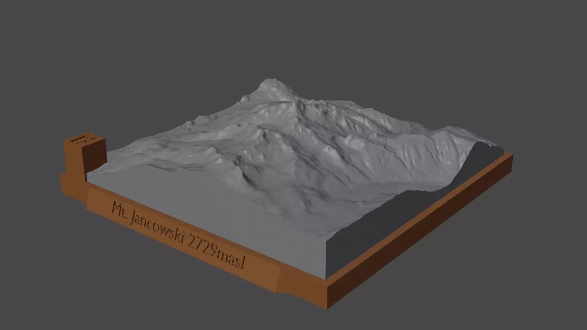 Mount Jancowski 3D print model