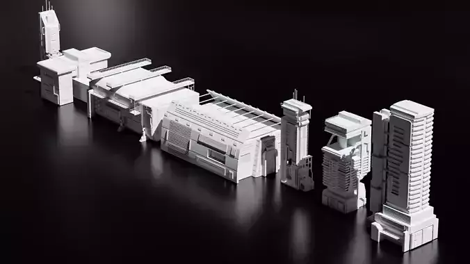 SCI-FI BUILDINGS VOLUME 1 3D model